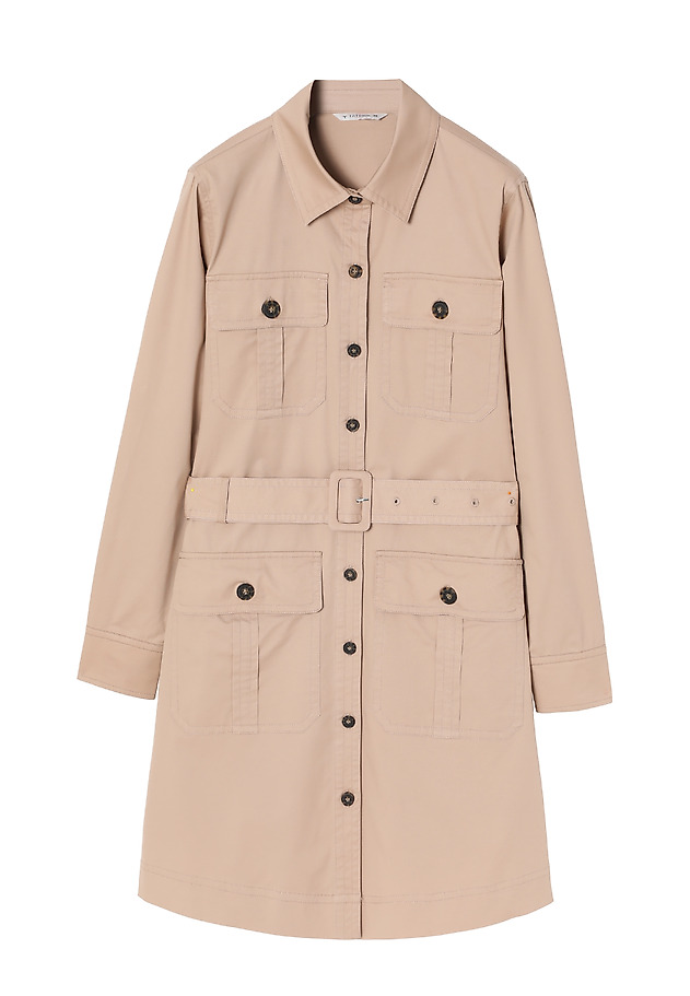 LADIES’ SHIRTWAIST DRESS WITH ADDITIONAL BELT - SARFI LADIES’ SHIRTWAIST DRESS WITH ADDITIONAL BELT - SARFI BEŻOWY 5