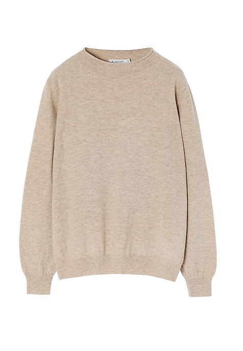 CLASSIC LADIES' HALF TURTLENECK JUMPER — INDI BEIGE 2
