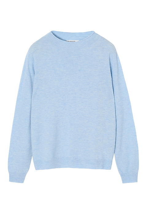 CLASSIC LADIES' HALF TURTLENECK JUMPER — INDI BLUE 2