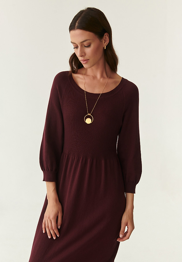 KNITTED MIDI DRESS LIKO KNITTED MIDI DRESS LIKO RED 3