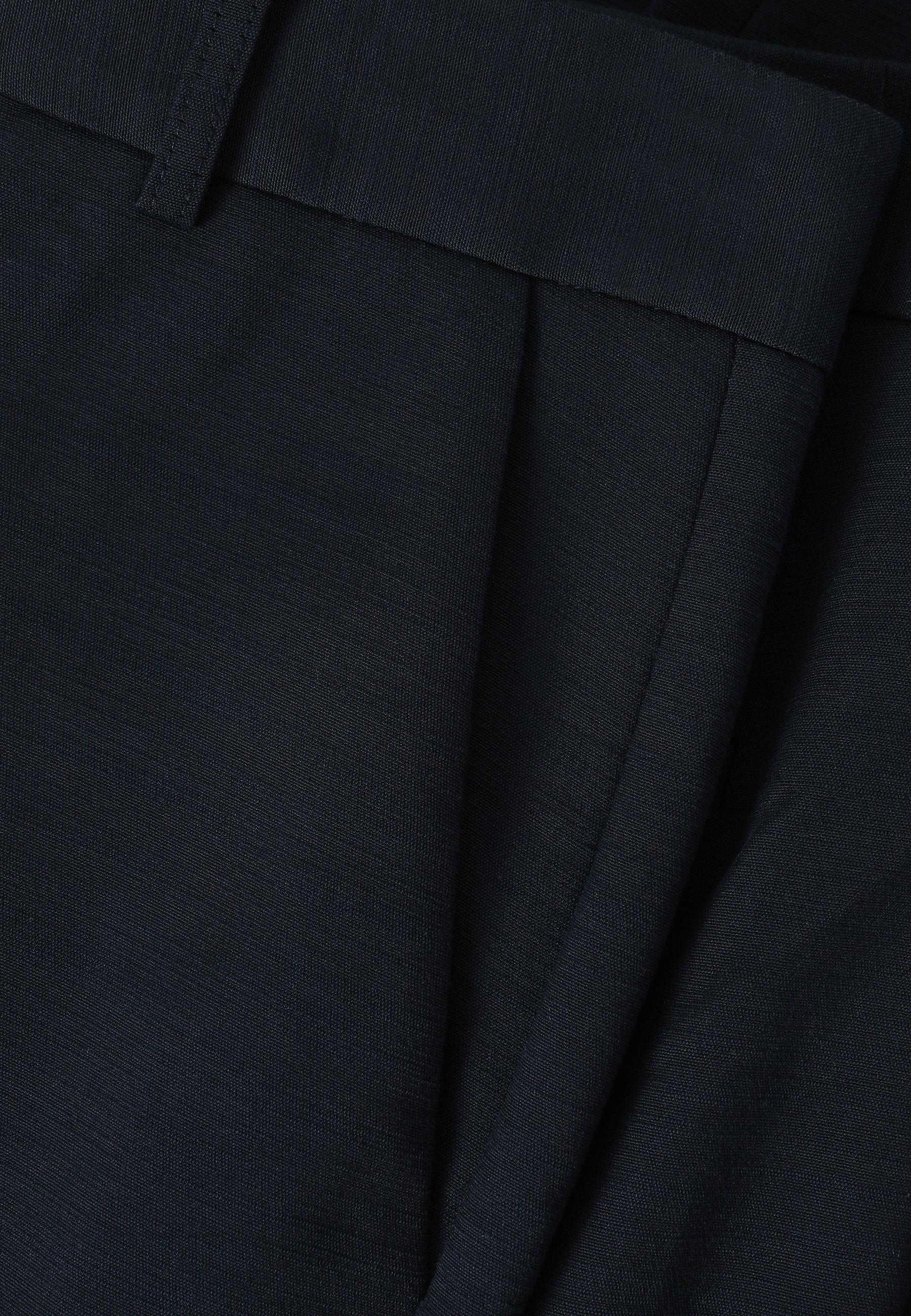 GARNITUROWE SPODNIE Z PROSTĄ NOGAWKĄ - RIMINI 1 GRANATOWY 2