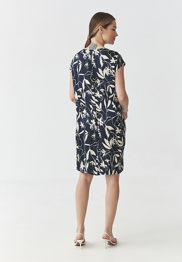 SATIN DRESS WITH FLORAL PATTERN — ZIMONA 1 SATIN DRESS WITH FLORAL PATTERN — ZIMONA 1 MULTIKOLOR 3