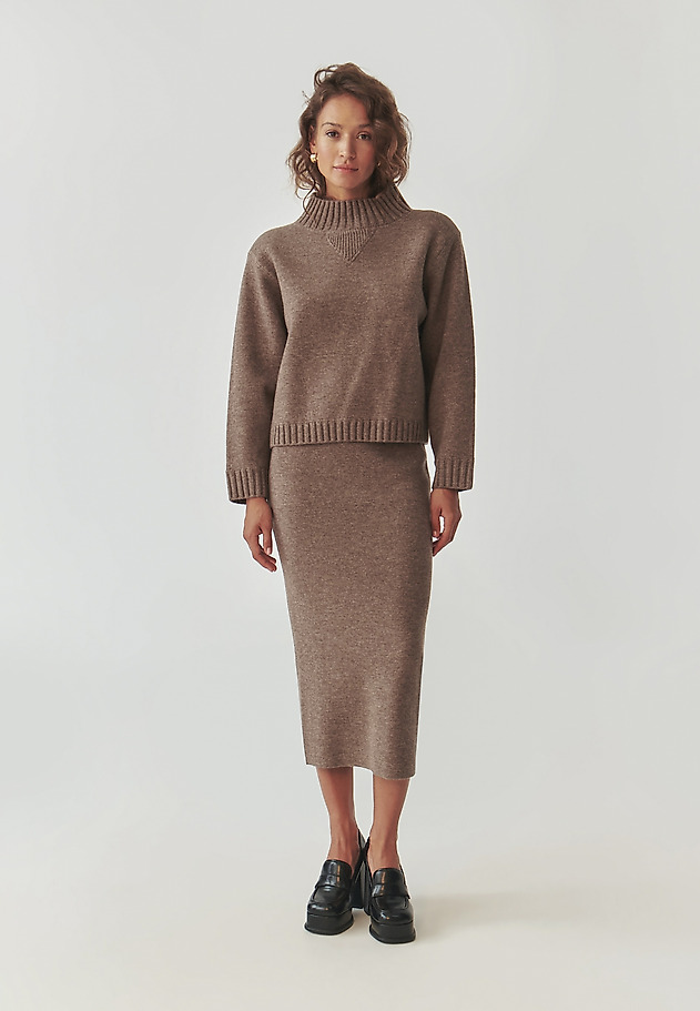 LADIES’ MIDI SKIRT - GEMETA 1 LADIES’ MIDI SKIRT - GEMETA 1 BEŻOWY 2
