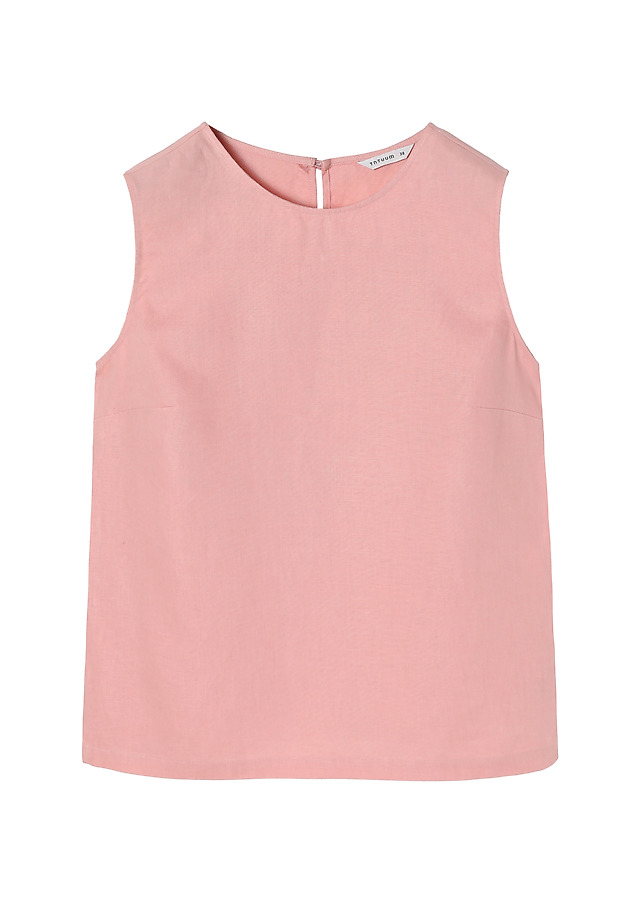 KLASIČNA ŽENSKA BLUZA BREZ ROKAVOV - GERDI KLASIČNA ŽENSKA BLUZA BREZ ROKAVOV - GERDI ROŽNATA 5
