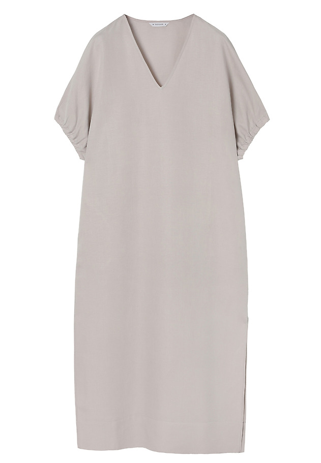 LINEN-VISCOSE DRESS - FARO LINEN-VISCOSE DRESS - FARO BEŻOWY 5