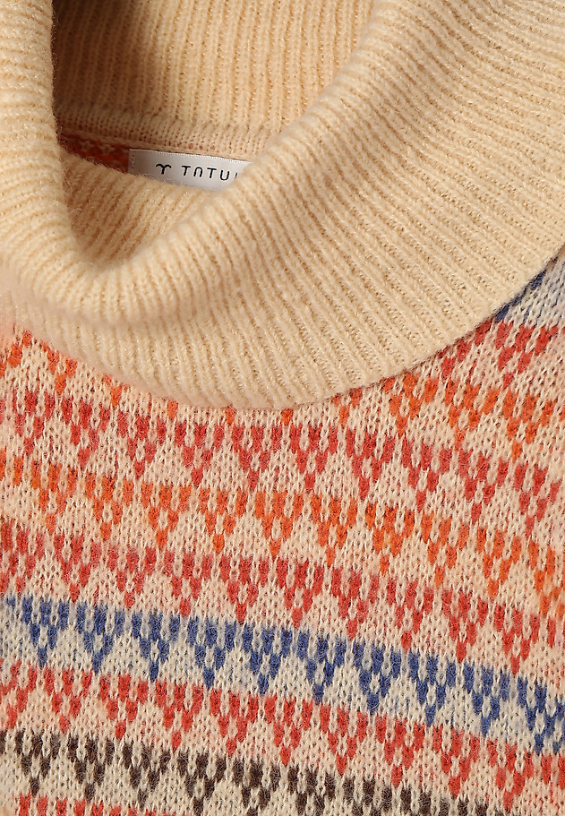 LADIES’ PATTERNED TURTLENECK SWEATER ZAKARDO LADIES’ PATTERNED TURTLENECK SWEATER ZAKARDO MULTICOLOR 7