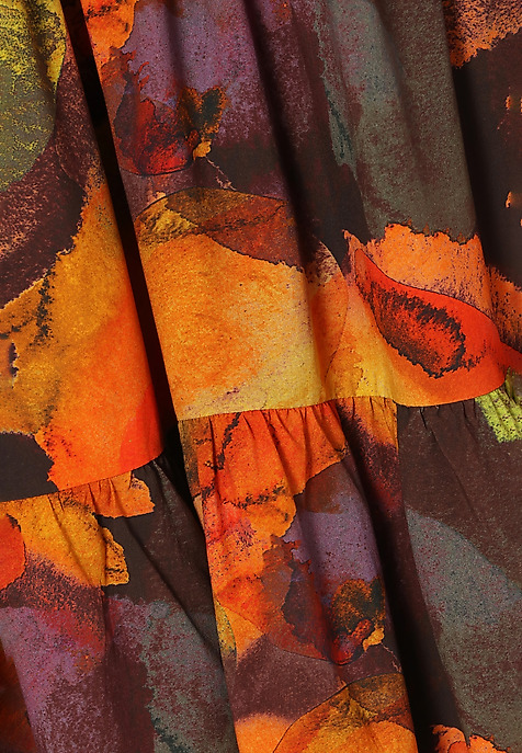 ROCHIE DE DAMĂ CU VOLAN MIRAMI MULTICOLOR 2