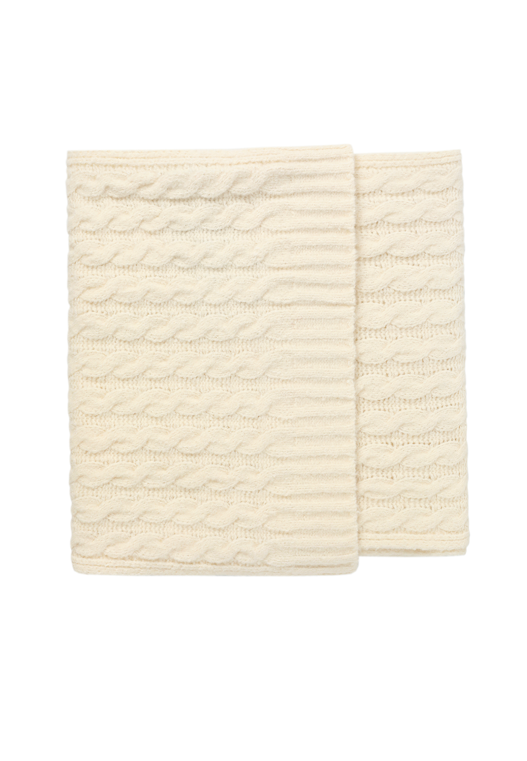 SZALIK Z DOMIESZKĄ WEŁNY - VOLIS ECRU 2