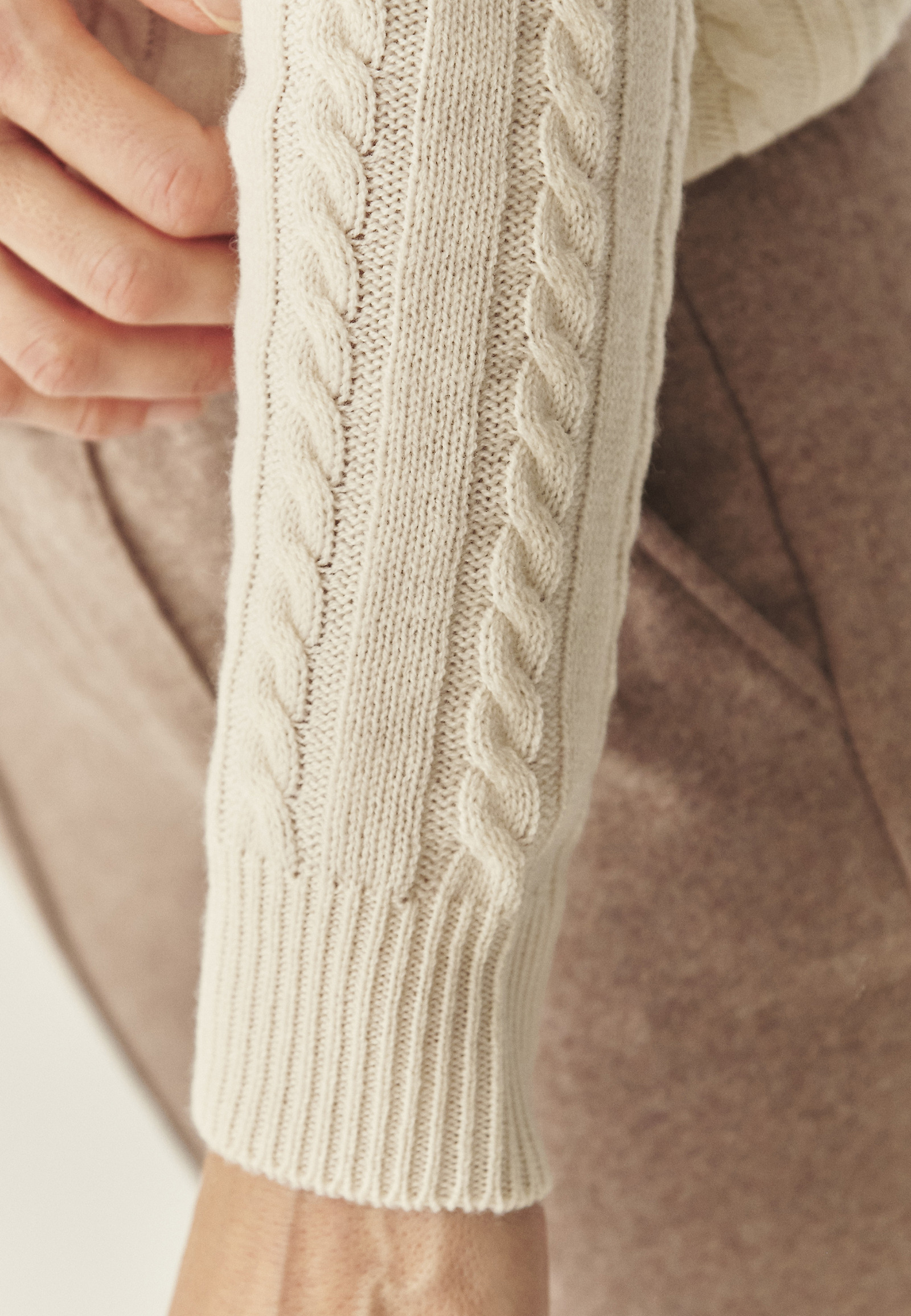 WOOL JUMPER - ANABEL WOOL JUMPER - ANABEL BEIGE 117428