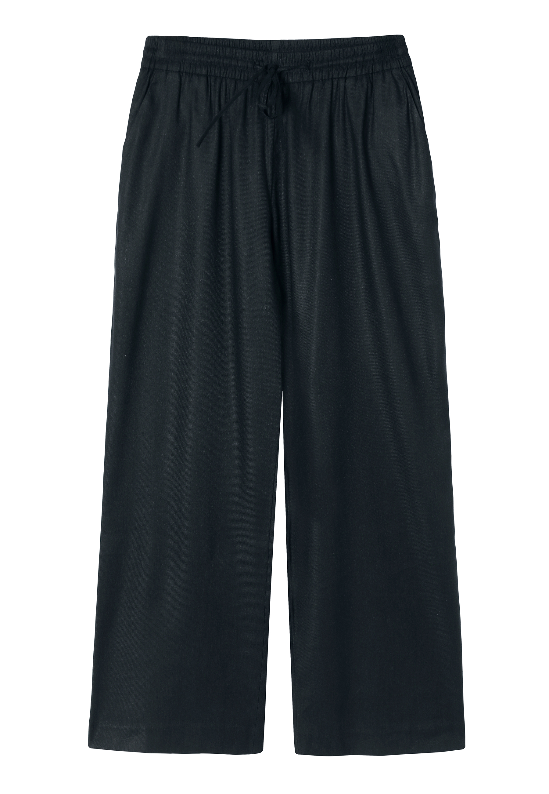 PANTALONI DIN ȚESĂTURĂ, CU CRAC LARG - REJNA 1 BLEUMARIN 2