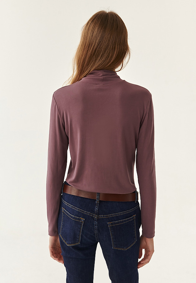 LADIES' BLOUSE WITH A TURTLENECK GOLTIKA LADIES' BLOUSE WITH A TURTLENECK GOLTIKA PURPLE 3