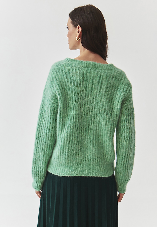 LADIES' JUMPER WITH A CREW NECKLINE — ASPEN LADIES' JUMPER WITH A CREW NECKLINE — ASPEN ZIELONY 5