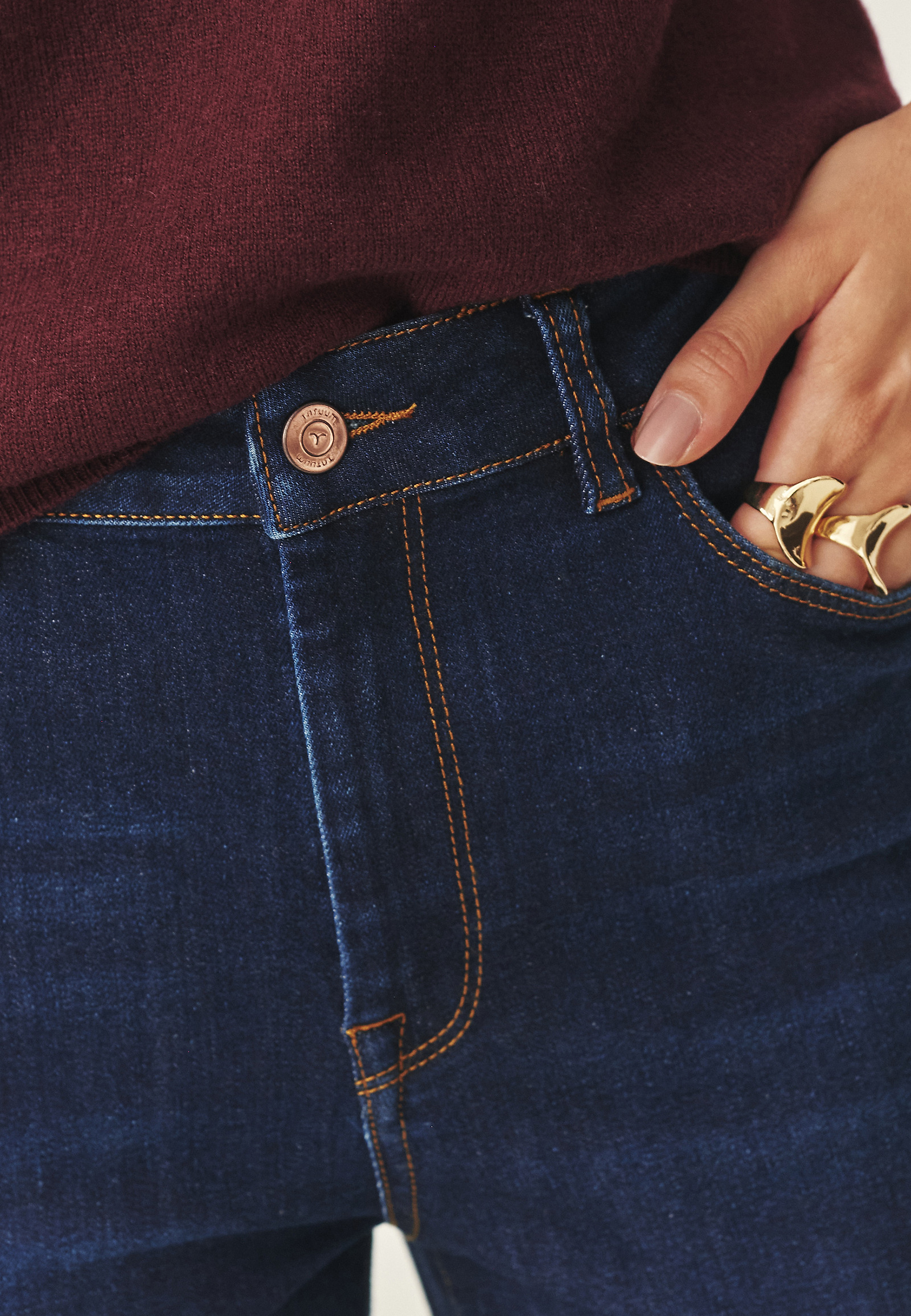 DENIM FLARE HLAČE - RIFONO 1 DENIM FLARE HLAČE - RIFONO 1 MODRA 116280