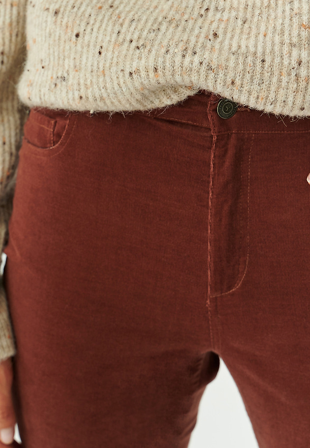 LADIES’ CORDUROY TROUSERS ZORIA LADIES’ CORDUROY TROUSERS ZORIA BRĄZOWY 4