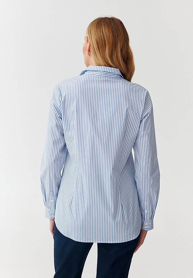 CLASSIC LADIES’ STRIPED SHIRT - ELISHA 2 CLASSIC LADIES’ STRIPED SHIRT - ELISHA 2 NIEBIESKI 4