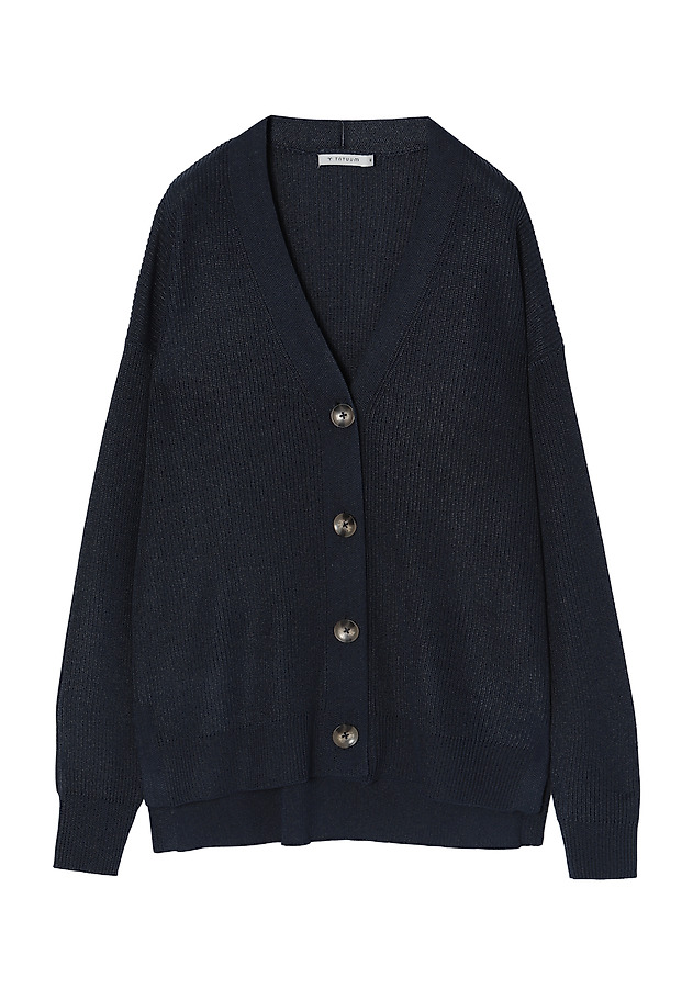 CARDIGAN MADE FROM COOL VISCOSE KAMIKO CARDIGAN MADE FROM COOL VISCOSE KAMIKO NAVY BLUE 7