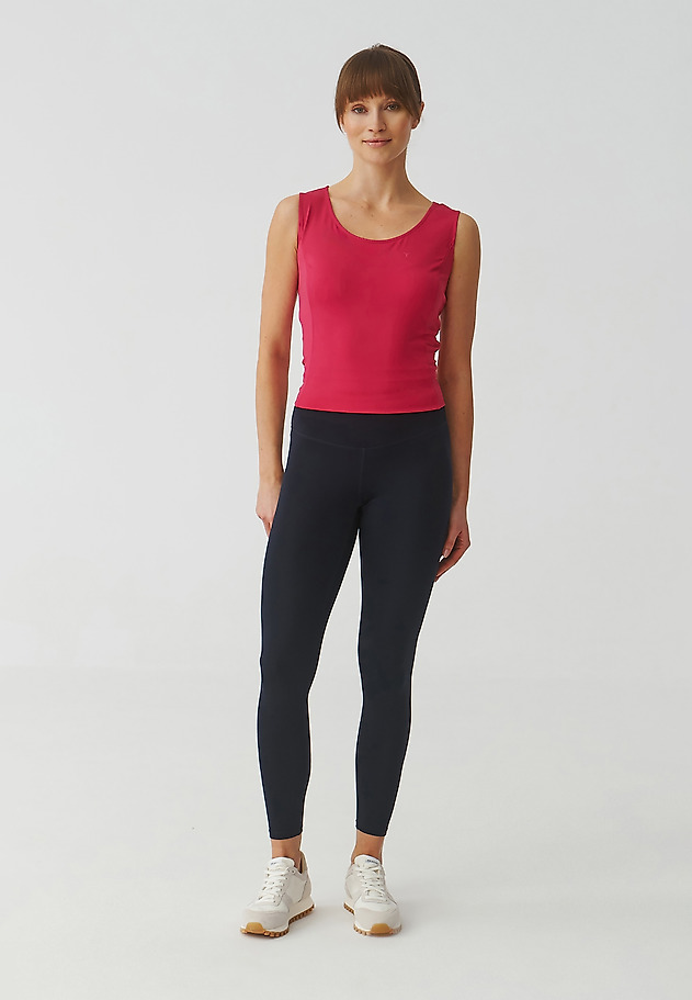 SPORTOWE SPODNIE DAMSKIE TYPU LEGGINSY - LEA SPORTOWE SPODNIE DAMSKIE TYPU LEGGINSY - LEA GRANATOWY 1