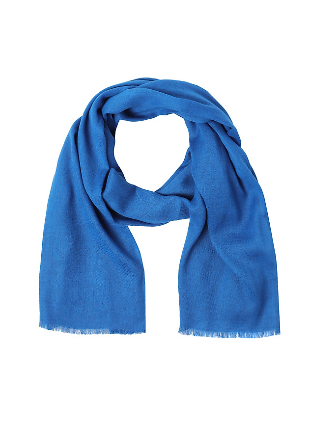 LADIES' COTTON SCARF — SENICA LADIES' COTTON SCARF — SENICA NIEBIESKI 2