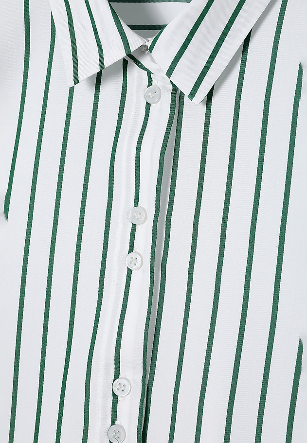GREEN STRIPED FABRIC SHIRT — ENMO 1 GREEN STRIPED FABRIC SHIRT — ENMO 1 MULTIKOLOR 9