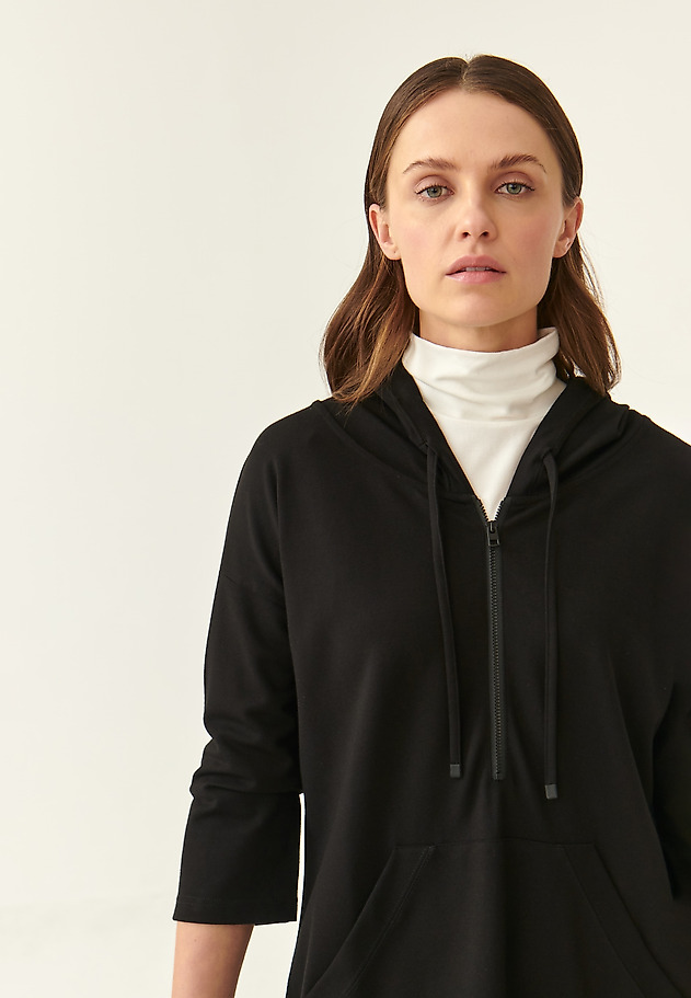 DRESS SWEATSHIRT WITH A HOOD SEMIRA DRESS SWEATSHIRT WITH A HOOD SEMIRA BLACK 5