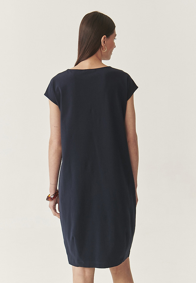 loose navy blue dress Chiclily Women's Long Sleeve Loose Plain Maxi Dresses Casual Long Dresses with Pockets, Navy Blue XL