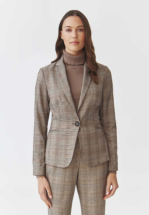 LADIES' WOVEN JACKET IN FINE CHECK — EWIA 1 LADIES' WOVEN JACKET IN FINE CHECK — EWIA 1 MULTIKOLOR 3
