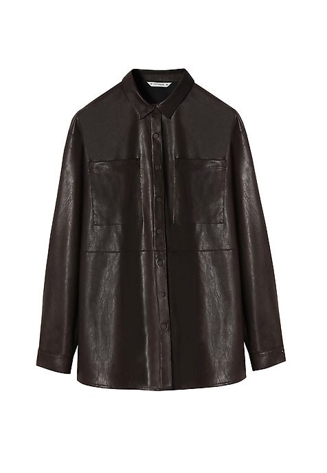LADIES' SHIRT MIGUELA BROWN 2