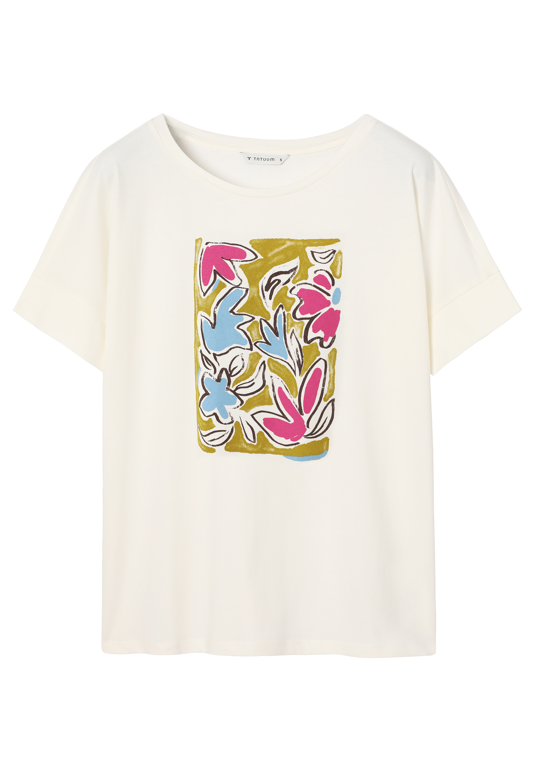 BAWEŁNIANY T-SHIRT Z NADRUKIEM -MONKI 1