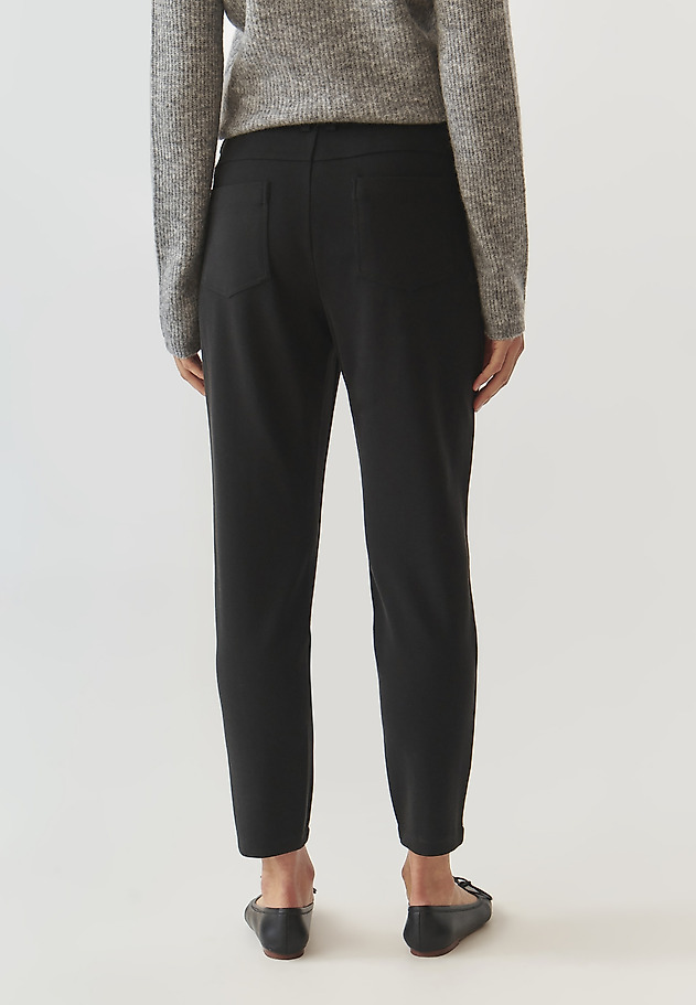CLASSIC KNITTED LADIES' PANTS - WIKORA CLASSIC KNITTED LADIES' PANTS - WIKORA BLACK 3