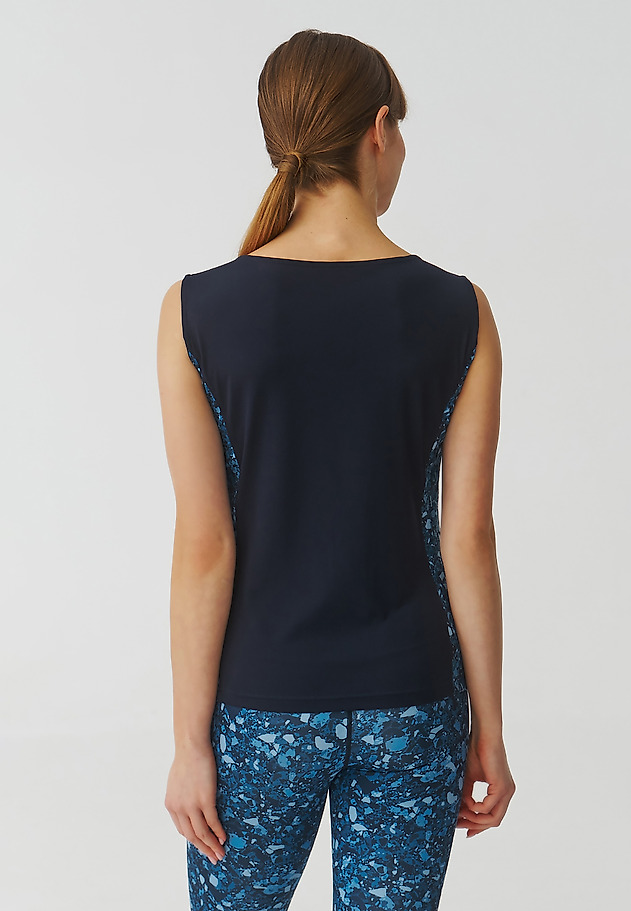 ŠPORTNA BLUZA BREZ ROKAVOV - SILVIA ŠPORTNA BLUZA BREZ ROKAVOV - SILVIA TEMNO MODRA 3