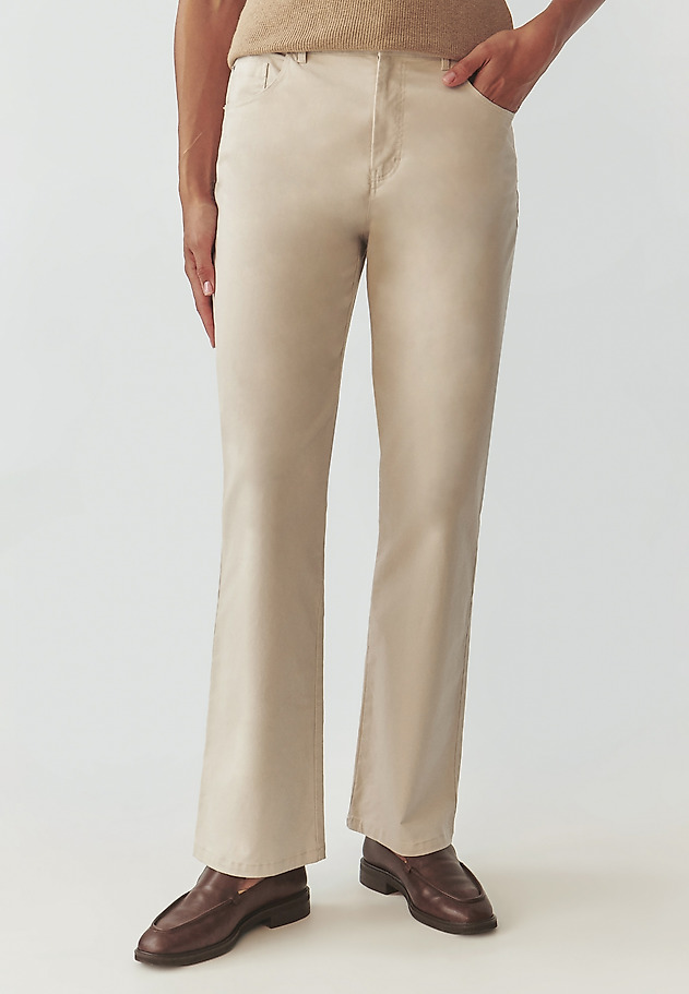 LADIES’ STRAIGHT CUT TROUSERS - KWINKO LADIES’ STRAIGHT CUT TROUSERS - KWINKO BEIGE 3