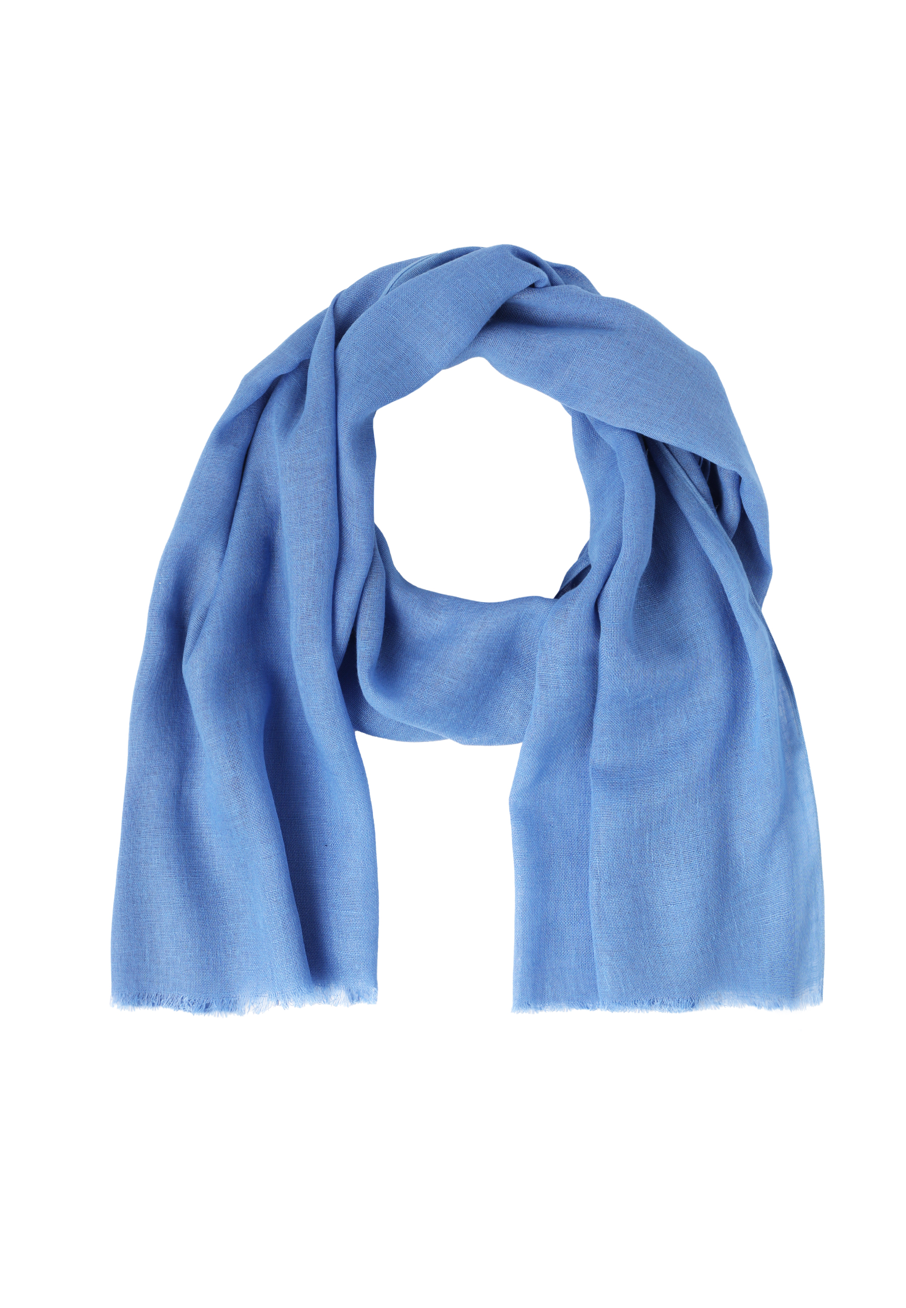 TKANINOWA CHUSTA Z LNEM - KAIRO NIEBIESKI 2