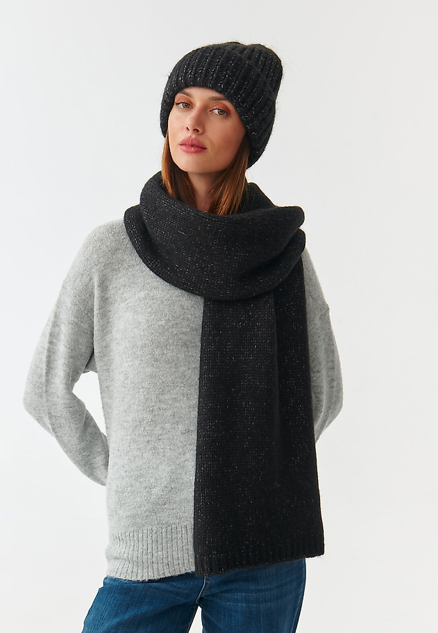 FULAR DE DAMĂ, DIN TRICOT SARAN FULAR DE DAMĂ, DIN TRICOT SARAN NEGRU 1