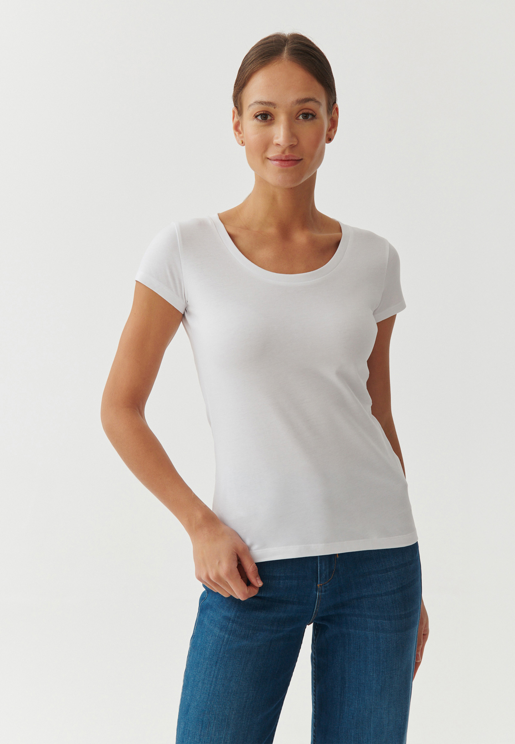 BAWEŁNIANY T-SHIRT - ANTONIA BIAŁY 2