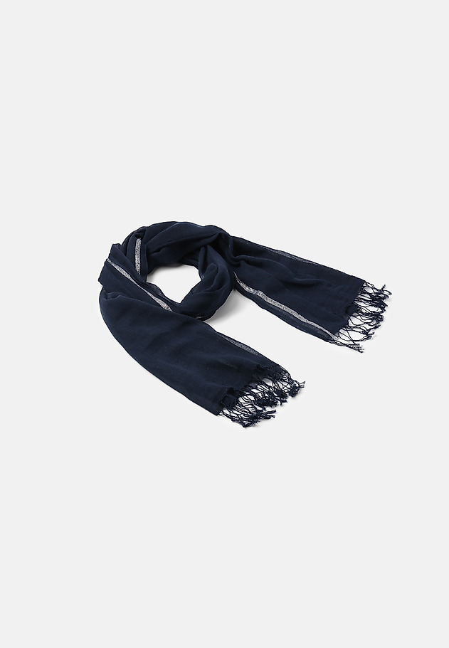 LADIES' SCARF SOLIDI LADIES' SCARF SOLIDI NAVY BLUE 3