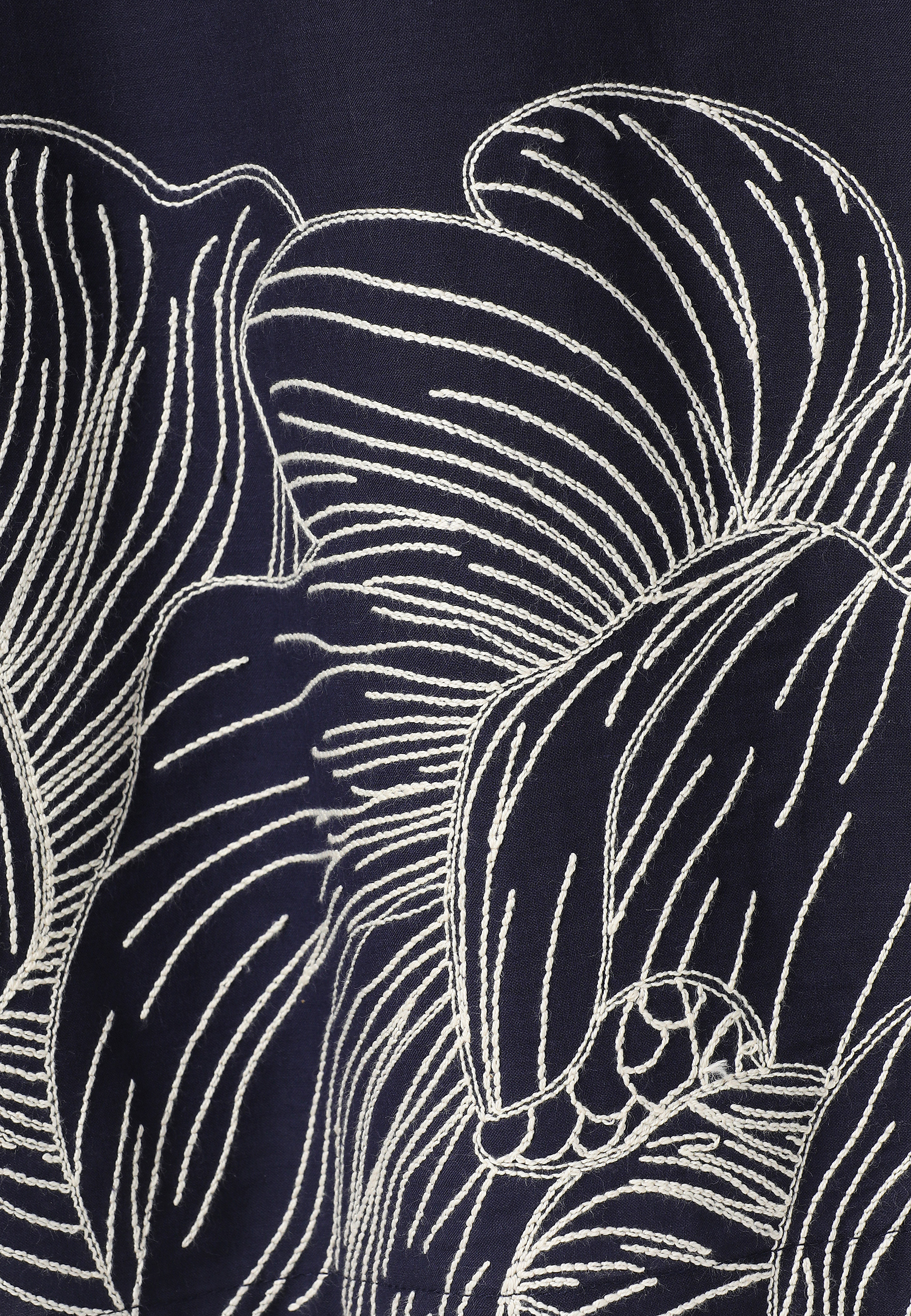 BAWEŁNIANA SUKIENKA Z AUTORSKIM WZOREM - MEAVE 1 GRANATOWY 2