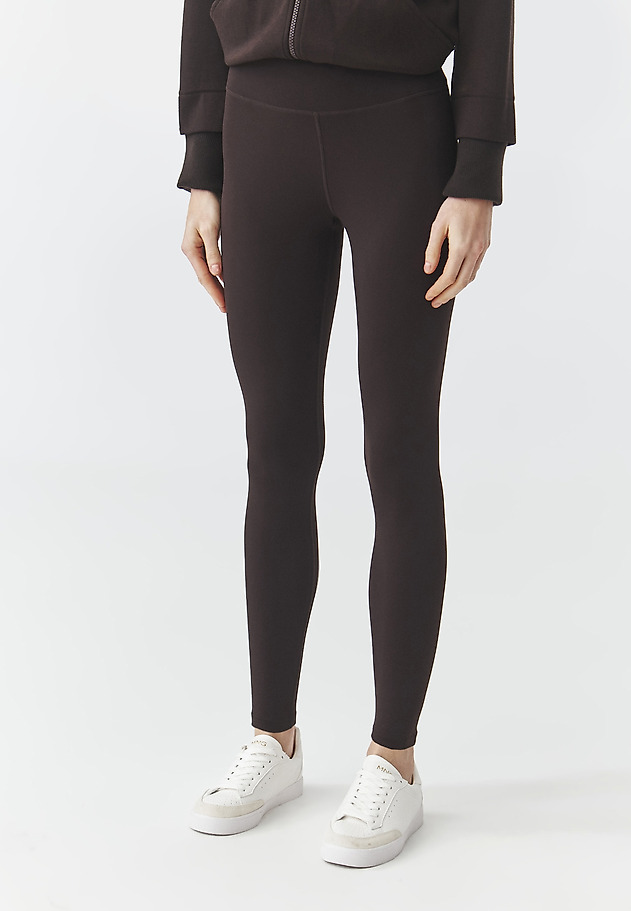 DZIANINOWE LEGGINSY DAMSKIE — LEGIS DZIANINOWE LEGGINSY DAMSKIE — LEGIS BRĄZOWY 3