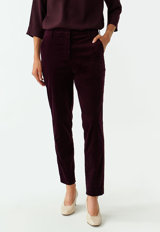LADIES’ VELVET TROUSERS - WELMA LADIES’ VELVET TROUSERS - WELMA RED 3