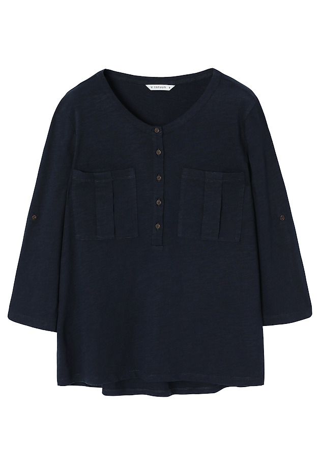 KLASIČNA BOMBAŽNA BLUZA - ALJA KLASIČNA BOMBAŽNA BLUZA - ALJA TEMNO MODRA 6