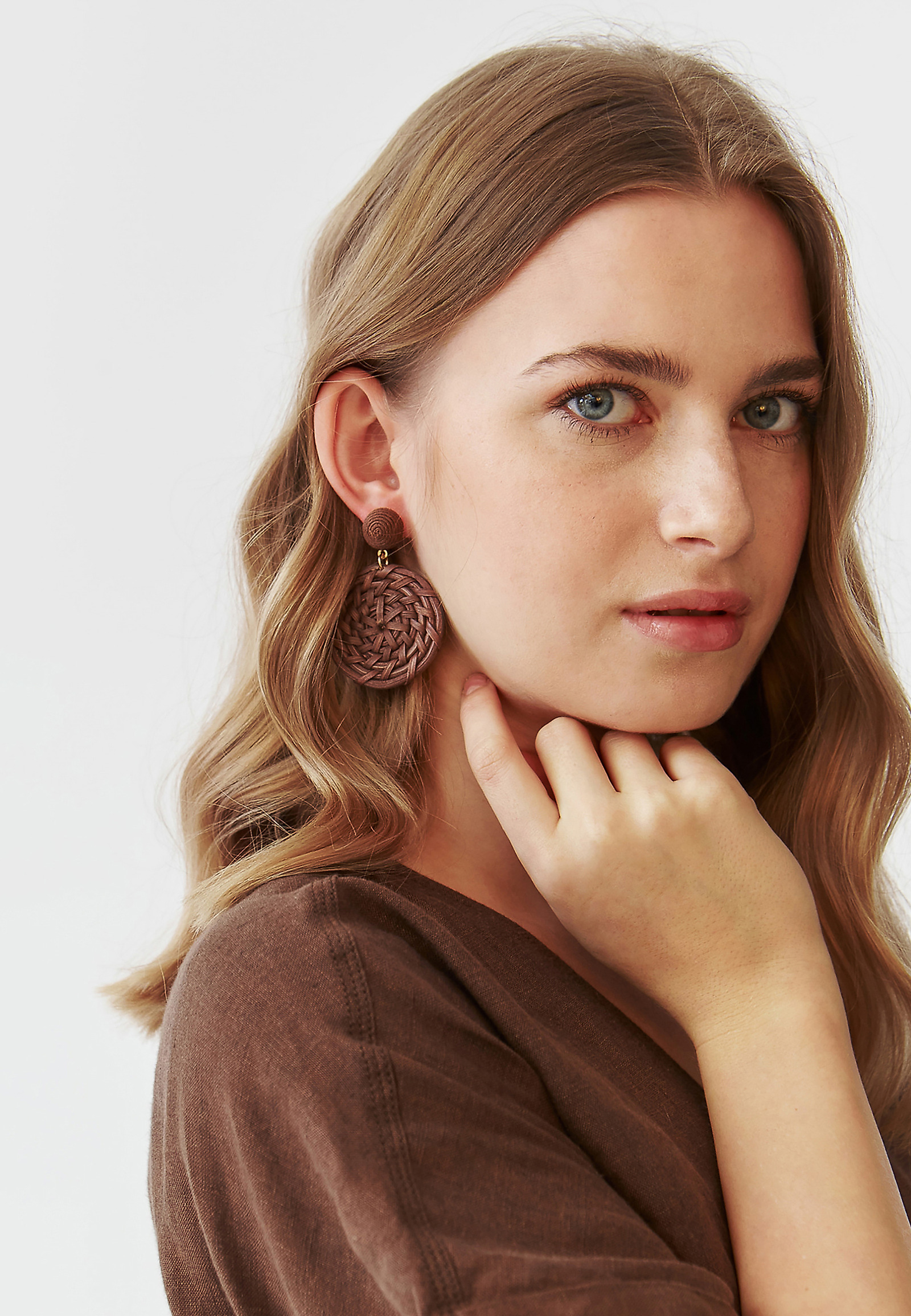 LADIES’ EARRINGS - WILIKA LADIES’ EARRINGS - WILIKA BROWN 97856