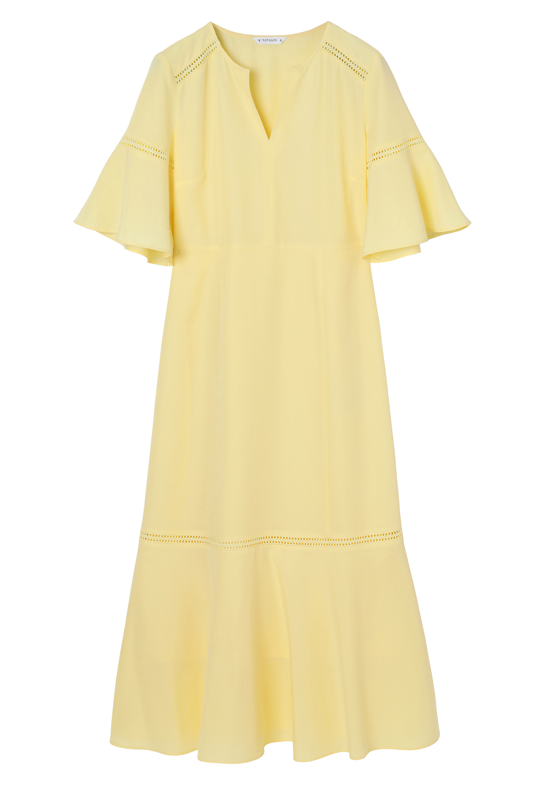 KRÉMOVÉ ŠATY S ĽANOM – BUSSA