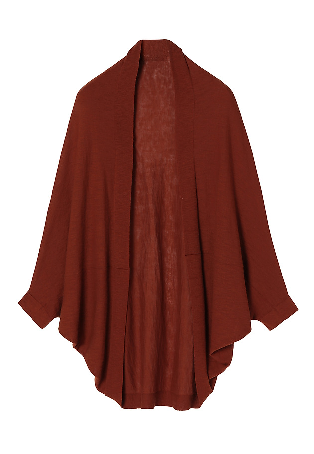 LADIES' LOOSE CARDIGAN WITHOUT BUTTONS FRU LADIES' LOOSE CARDIGAN WITHOUT BUTTONS FRU POMARAŃCZOWY 6