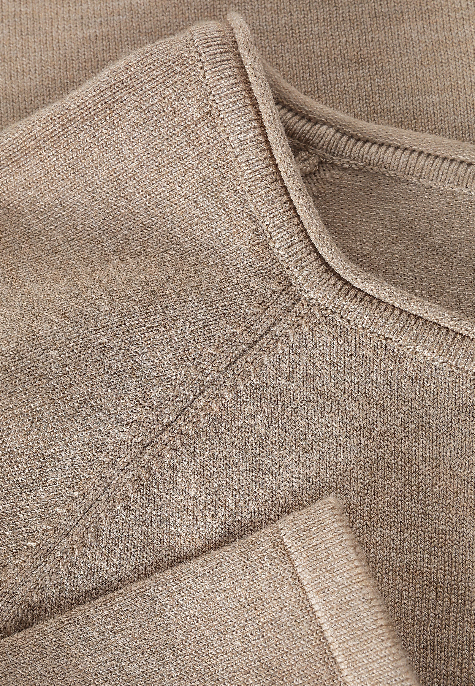 CLASSIC PULLOVER WITH A BOAT NECKLINE - BROOKE CLASSIC PULLOVER WITH A BOAT NECKLINE - BROOKE BEIGE 113148