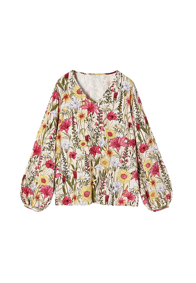 ŽENSKA SPROŠČENA CVETLIČNA BLUZA AFELIANNA ŽENSKA SPROŠČENA CVETLIČNA BLUZA AFELIANNA VEČBARVNA 4