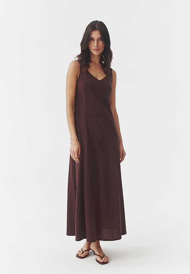 LADIES’ LONG STRAPLESS DRESS - OPRAH LADIES’ LONG STRAPLESS DRESS - OPRAH PURPLE 2