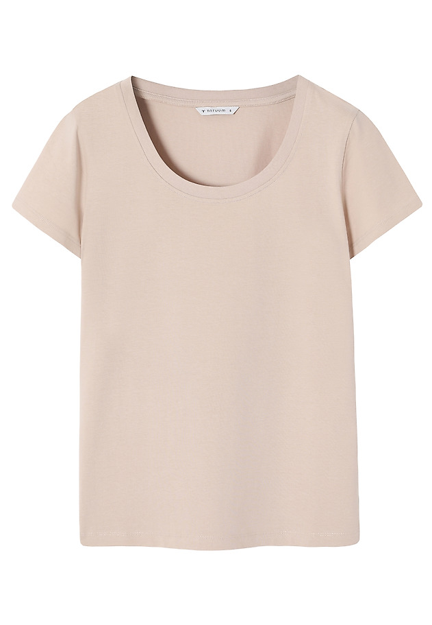 COTTON T-SHIRT - ANTONIA COTTON T-SHIRT - ANTONIA BEŻOWY 6