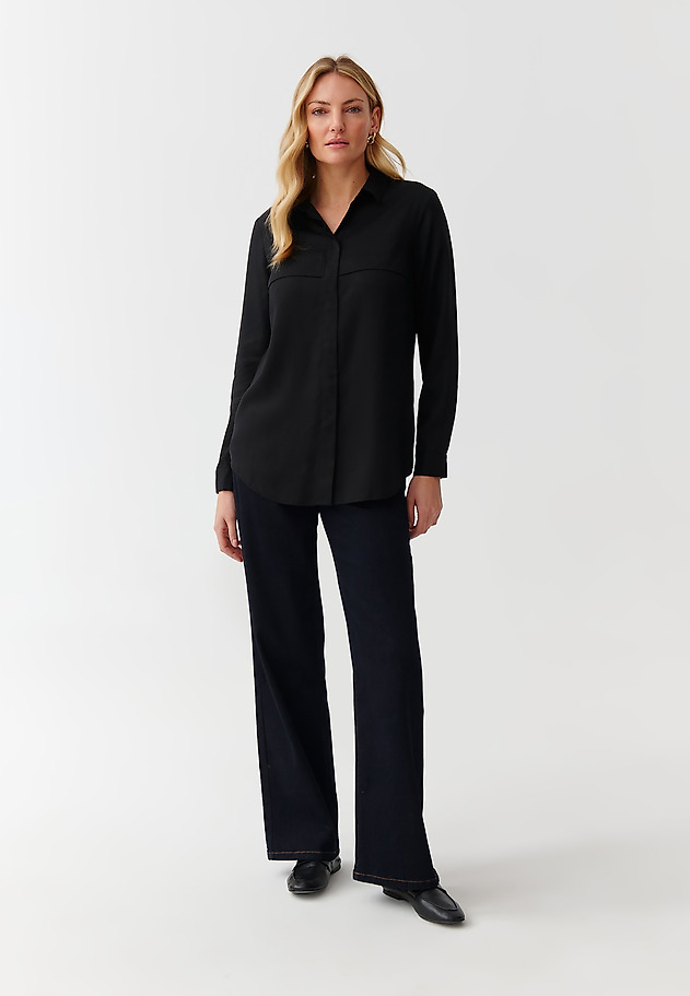 ELEGANT LADIES’ SHIRT - KOROTA ELEGANT LADIES’ SHIRT - KOROTA CZARNY 2