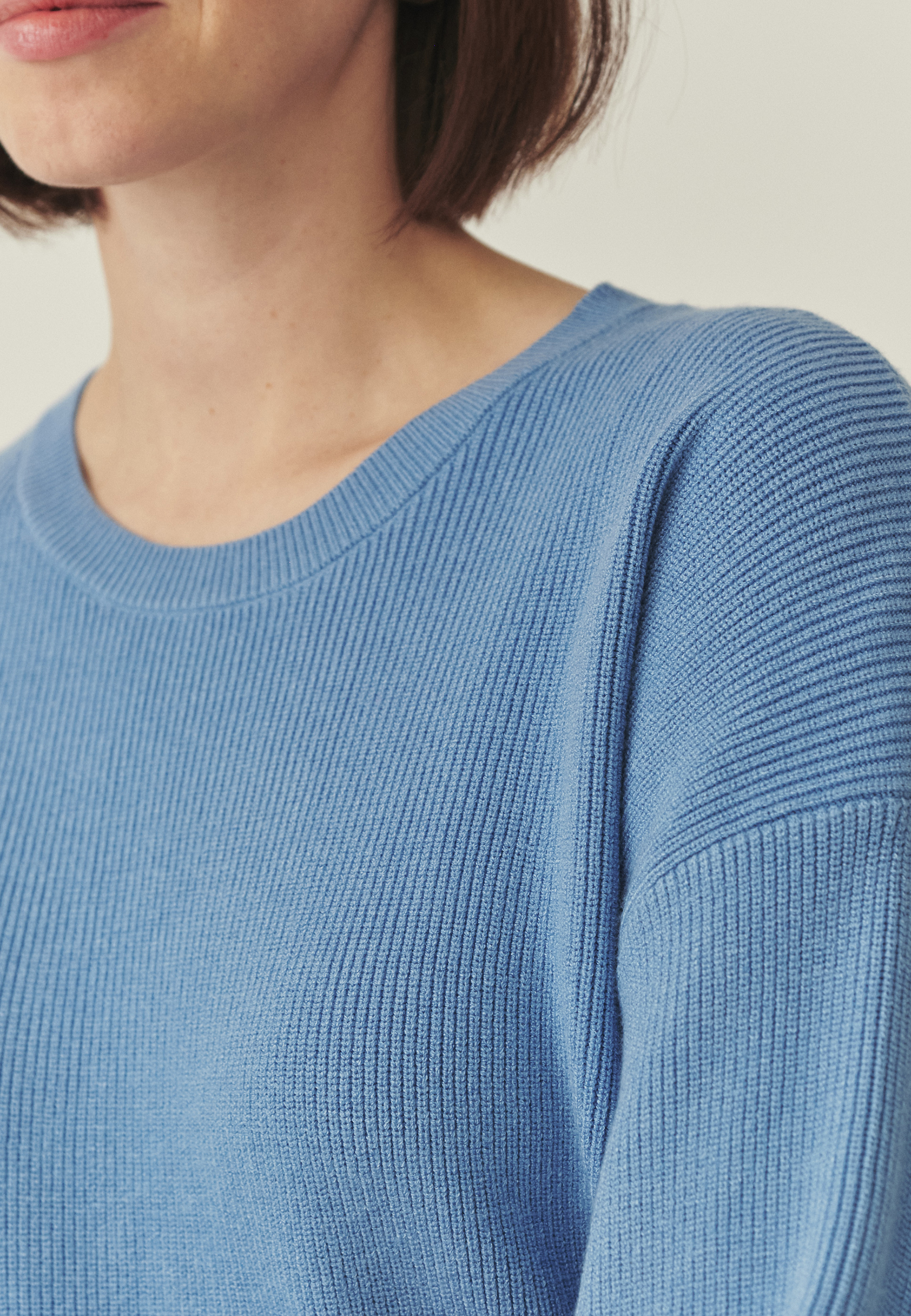 CASUAL JUMPER WITH LENZING™ ECOVERO™ VISCOSE - SHUE BLUE 2