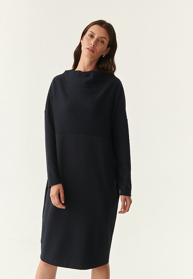 WARM MIDI DRESS DUALI WARM MIDI DRESS DUALI NAVY BLUE 3