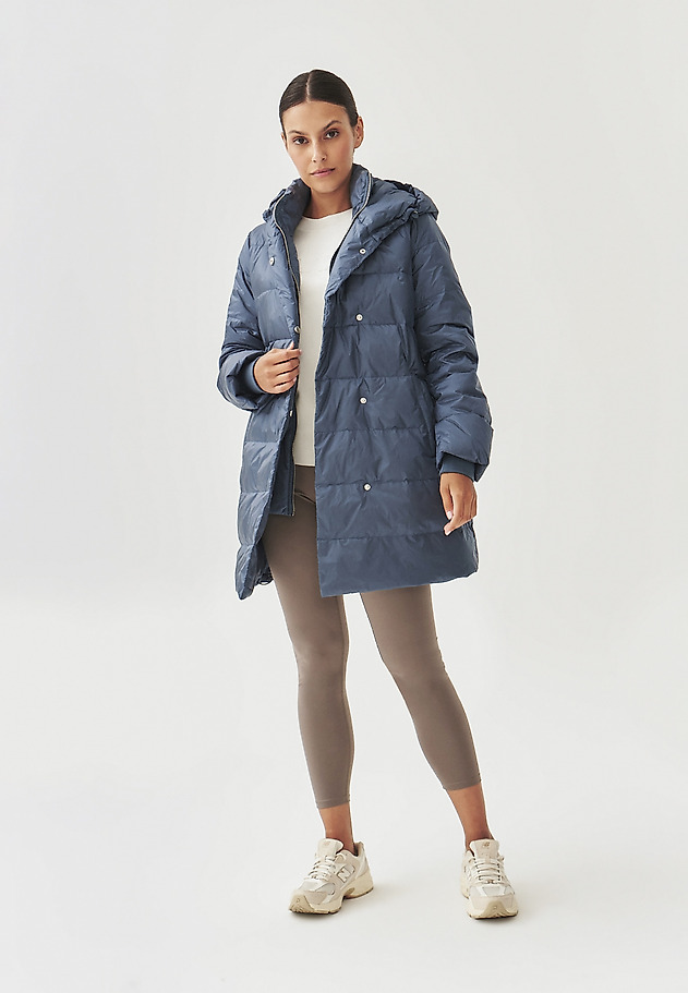 LADIES' PUFF JACKET WITH HOOD - DAGMARIA LADIES' PUFF JACKET WITH HOOD - DAGMARIA NIEBIESKI 1
